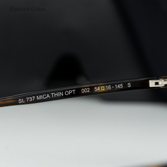 BRAND NEW Saint Laurent SL737 MICA THIN OPT 002 Havana Cat Eye Unisex Eyeglasses - Picture 6 of 9